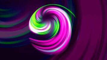 Rotating ball with moving spiral. Motion. Beautiful spiral rotates creating 3d ball. Ball of rotating colorful spiral on repeating background video
