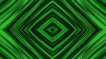 Diamond-shaped pattern with colorful flashing lines. Motion. Centralized geometric pattern of flashing lines. Beautiful pattern of colored flashing stripes video