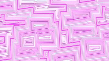 Moving geometric pattern with maze elements. Design. Hypnotic animation with pattern in the style of maze. Pattern with square lines and labyrinthine weaves video