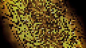 Disco LED wall lights blinking and shimmering, seamless loop. Motion. Abstract illumination of night club lights, randomly blinking particles. video