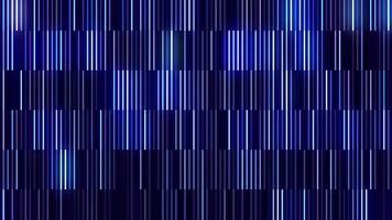 Shimmering reflective striped wall divided into horizontal parts, seamless loop. Motion. Lilac tones of of short lines with glass glowing effect. video