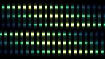 Stripes of green color motion background, seamless loop. Motion. Abstract vertical glowing lines divided into square shaped segments. video