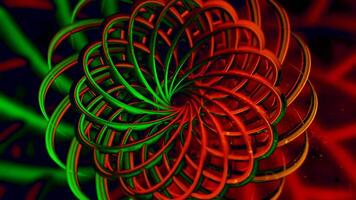 Beautiful iridescent abstraction in red and green shades. Motion.Bright backgrounds in colors that shimmer and move. video