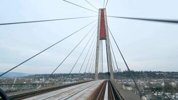 Brownsville Surrey BC Canada vancouver sky train bridge video