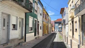 Povoa de Varzim city in Portugal and its streets and nature video