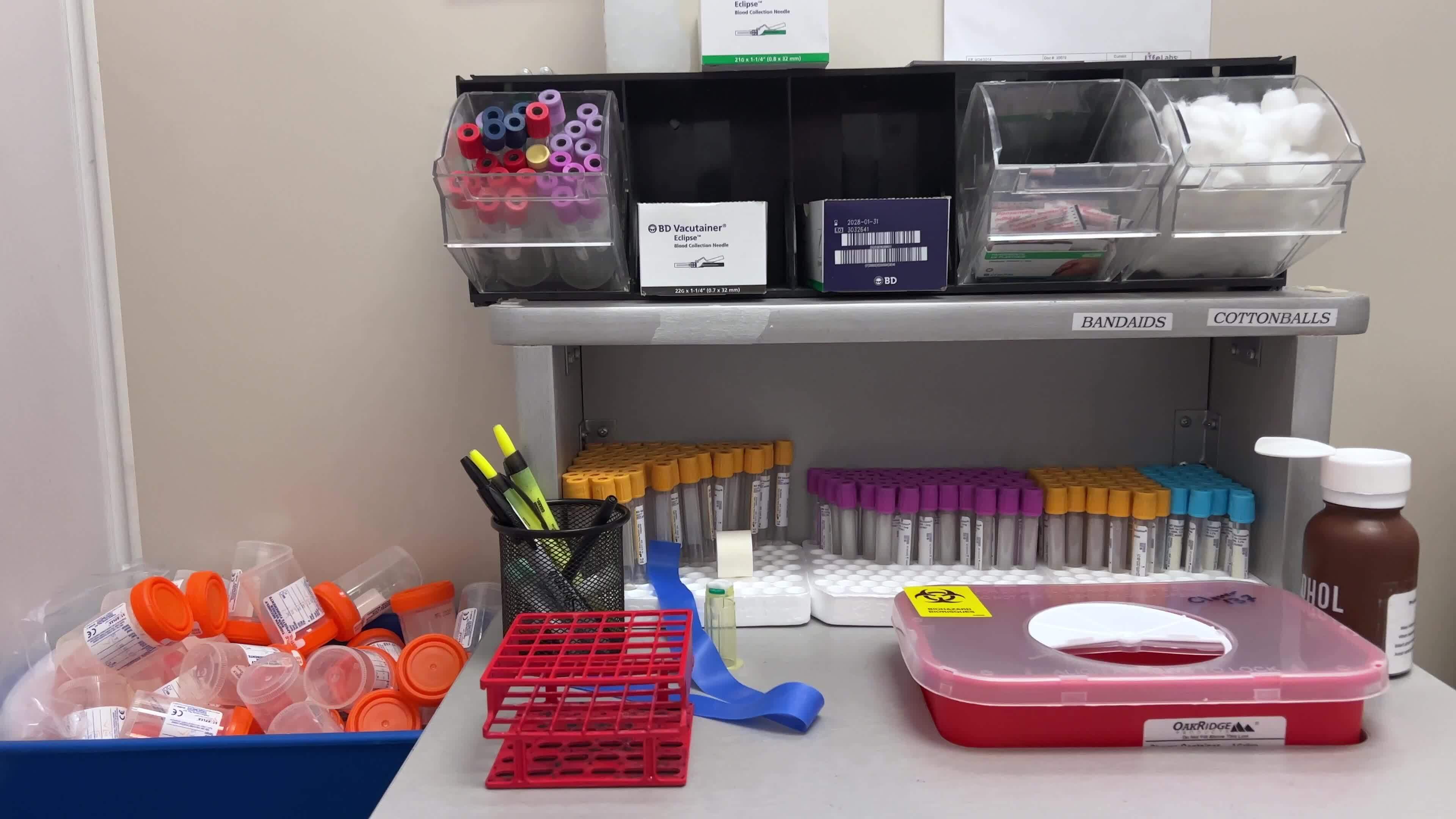 LifeLabs Laboratory for blood tests sitting room chair for the patient