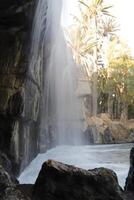 waterfall in slow shutterspeed photo