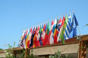 flags of many different countries photo