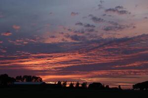 sunset in the netherlands photo