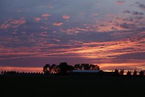 sunset in the netherlands photo