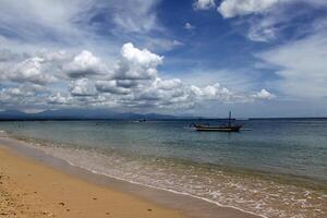 tropical beach at sanur, bali photo