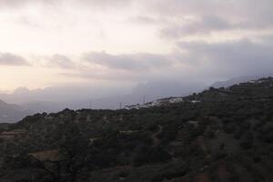 sunrise in the mountains of periana, spain photo