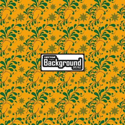 Flowers Seamless botanical pattern in hand drawn style.