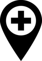 Hospital Location icon illustration vector