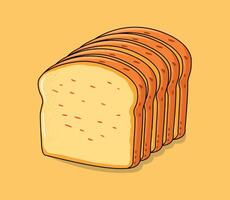 bread slice illustration vector