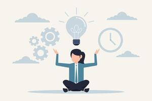 Juggling Ideas, Time, and Processes Design Business Concept Illustration vector