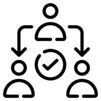 Delegation icon for web, app, infographic, etc vector