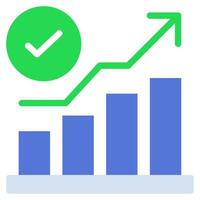 Success Metrics icon for web, app, infographic, etc vector