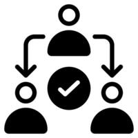 Delegation icon for web, app, infographic, etc vector