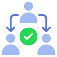 Delegation icon for web, app, infographic, etc vector