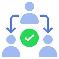 Delegation icon for web, app, infographic, etc vector