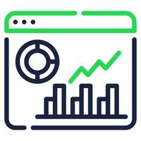 datos análisis icono para web, aplicación, infografía, etc vector