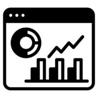 Data Analysis icon for web, app, infographic, etc vector