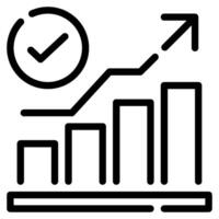 Success Metrics icon for web, app, infographic, etc vector