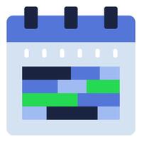 hora calendario icono para web, aplicación, infografía, etc vector