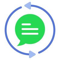 Feedback Loop icon for web, app, infographic, etc vector