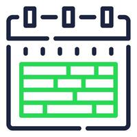 hora calendario icono para web, aplicación, infografía, etc vector