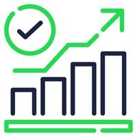 Success Metrics icon for web, app, infographic, etc vector