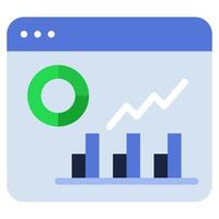 Data Analysis icon for web, app, infographic, etc vector