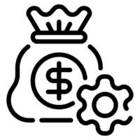 Budget Control icon for web, app, infographic, etc vector