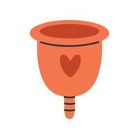 Menstrual cup. Feminine hygiene product. Zero waste vector