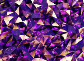 Luxury Abstract Realistic Purple Crystal Texture Reflection Close Up Background 3D rendering photo