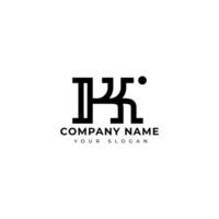 Modern Letter kk logo design template vector