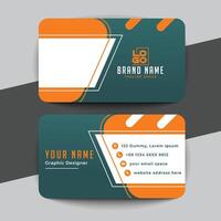 Modern and clean professional business card template vector