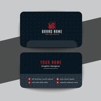 creative modern name card and business card vector