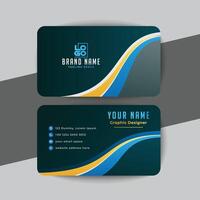 creative modern name card and business card vector