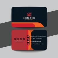 creative modern name card and business card vector