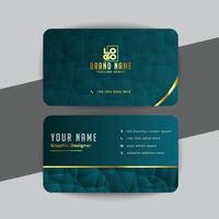 Creative and modern business card template vector