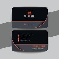 Creative and modern business card template vector