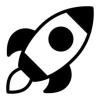 Startup Rocket icon illustration for uiux vector