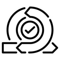 Agile Approach icon illustration for uiux vector