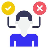 Decision Maker icon illustration for uiux vector