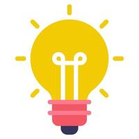 Idea Brainstorm icon illustration for uiux vector