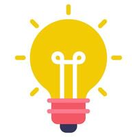 Idea Brainstorm icon illustration for uiux vector