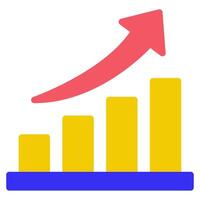 Growth Chart icon illustration for uiux vector