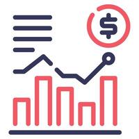 Market Analysis icon illustration for uiux vector